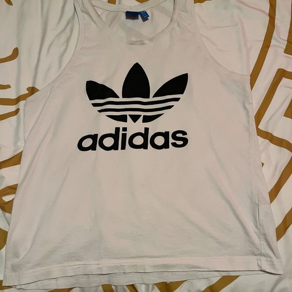Adidas “Classic Original Logo” Athletic Fit Tank Top. LARGE - Picture 3 of 5